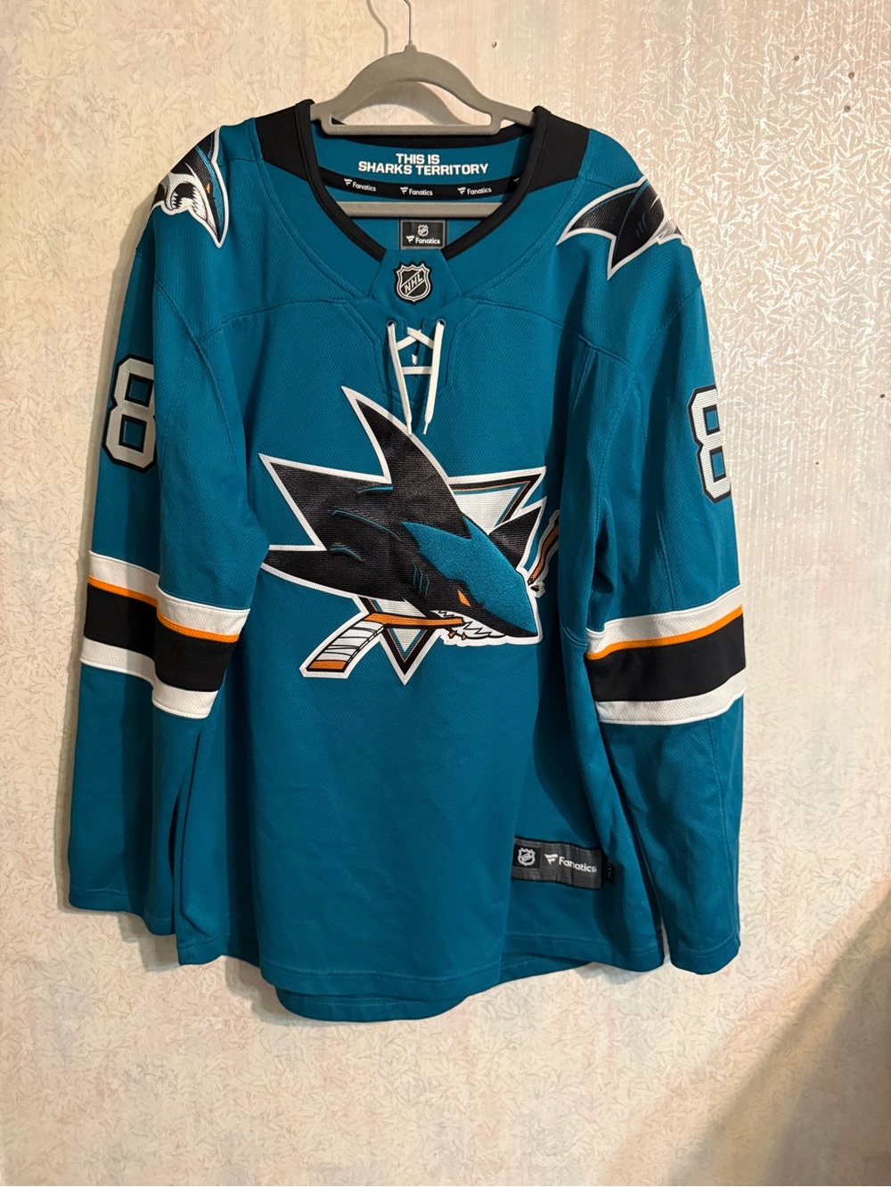 Brent Burns San Jose Sharks Officially Licensed Breakaway Jersey Fanatics, Sz Lg
